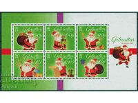 Gibraltar 2021 Block Christmas (**), unstamped