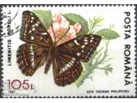 Brand timbrat Fauna Butterfly 1993 din Romania