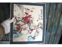 Old Japanese watercolor signed by the author