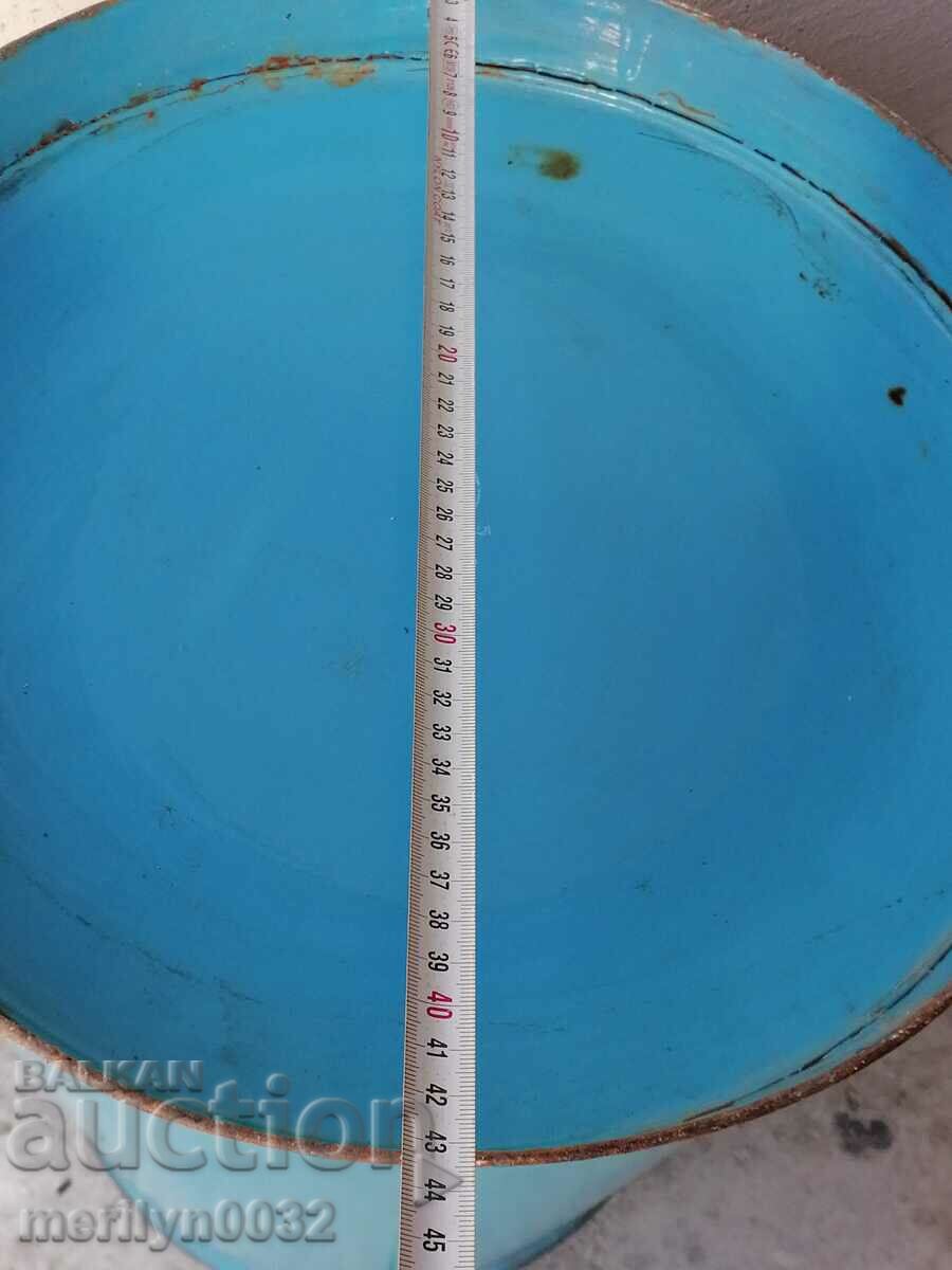 Enameled gum food storage container with enamel Austria-Hungary - 6 Enameled gum food storage container with enamel Austria-Hungary - 6