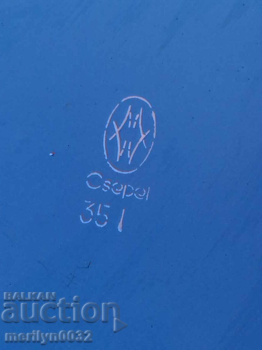 Enameled gum food storage container with enamel Austria-Hungary - 7 Enameled gum food storage container with enamel Austria-Hungary - 7