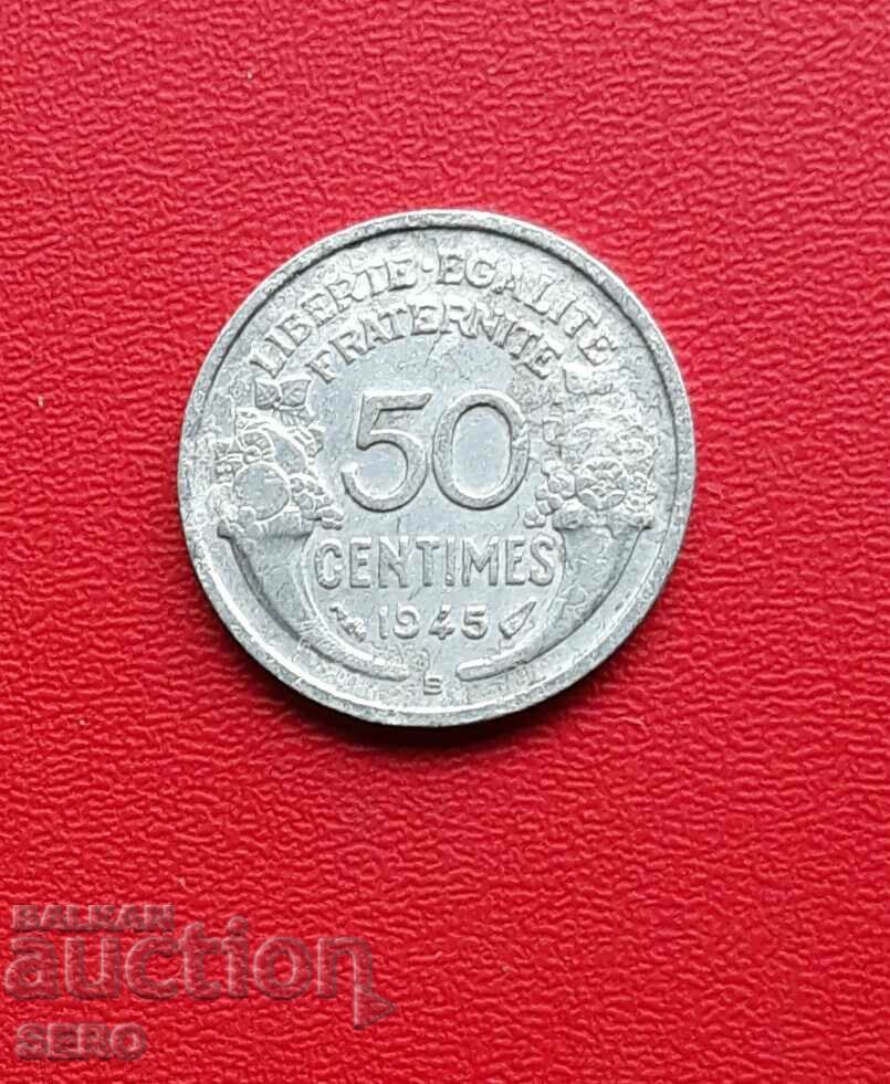 Franța-50 de cenți 1945