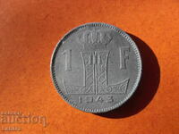 1 франк 1943 г.  Белгия