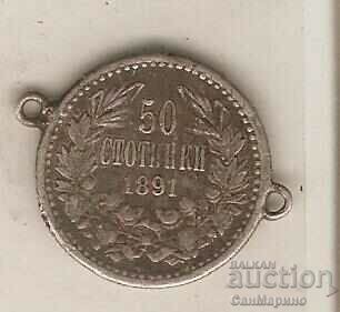 +Bulgaria 50 cents 1891