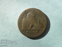 2 cents 1870 Belgium