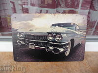 Metal plate car Cadillac Eldorado retro car America