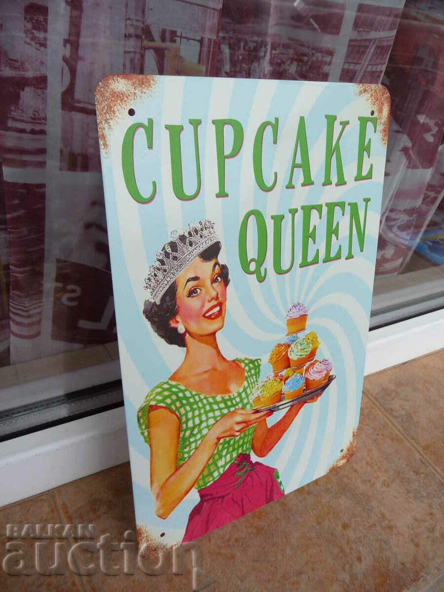 Μεταλλικό πιάτο φαγητό Queen of cupcakes master chef muffin με τιμή 18.00 BGN | € 9.20 Μεταλλικό πιάτο φαγητό Queen of cupcakes master chef muffin με τιμή 18.00 BGN | € 9.20