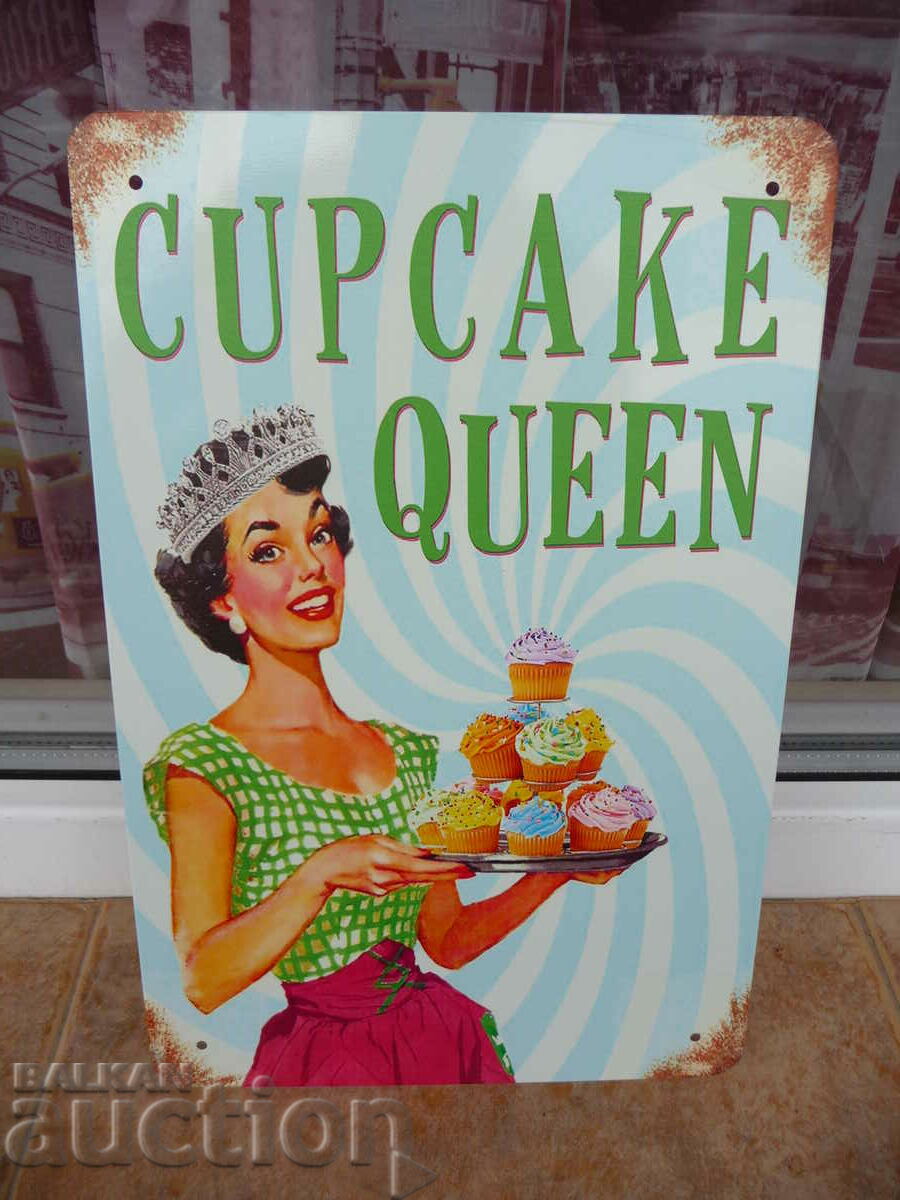 Metal plate food Queen of cupcakes master chef muffin