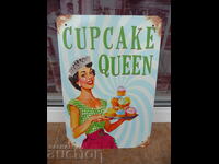 Μεταλλικό πιάτο φαγητό Queen of cupcakes master chef muffin