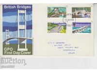 First-day postal envelope BRIDGES