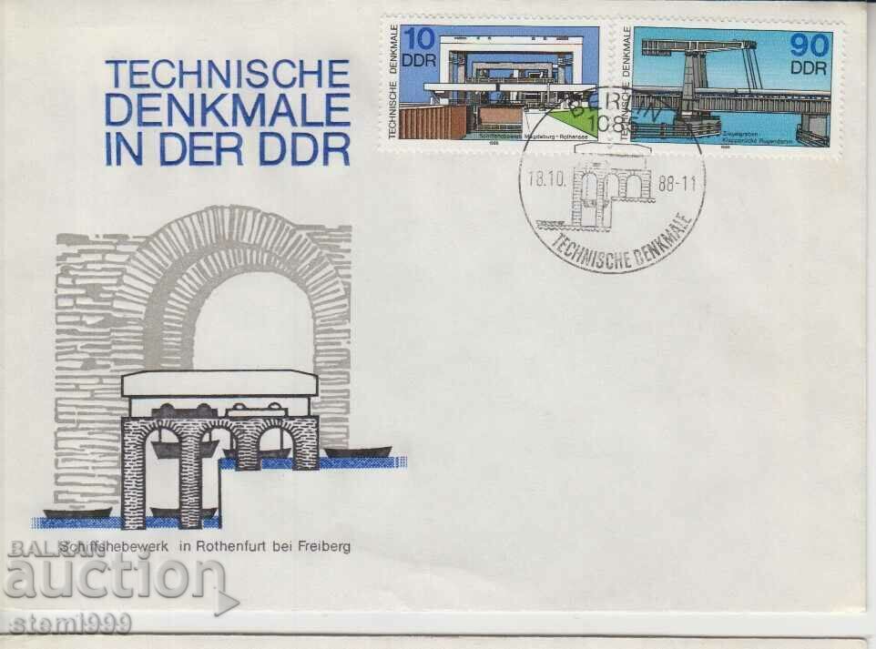 Auction  First day Postal envelope BRIDGES Lot 2 pl.