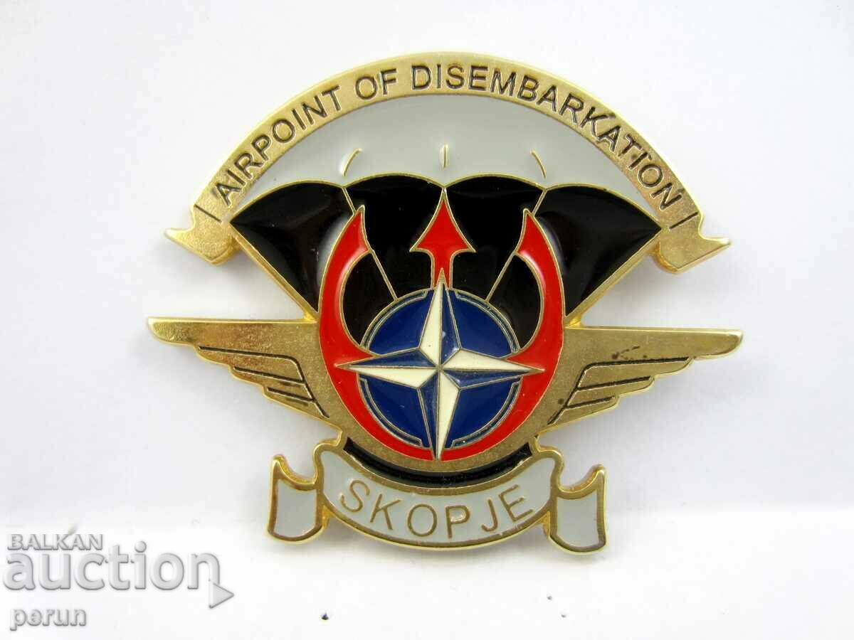 Military insignia-NATO Mission in Macedonia-Air Force-Skopje Military Airport with price 23.99 BGN | € 12.27 Military insignia-NATO Mission in Macedonia-Air Force-Skopje Military Airport with price 23.99 BGN | € 12.27