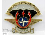 Военен знак-Мисия НАТО в Македония-ВВС-Военно летище Скопие