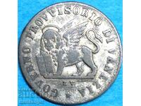 15 centesimi 1848 Italy Venetian Lion silver