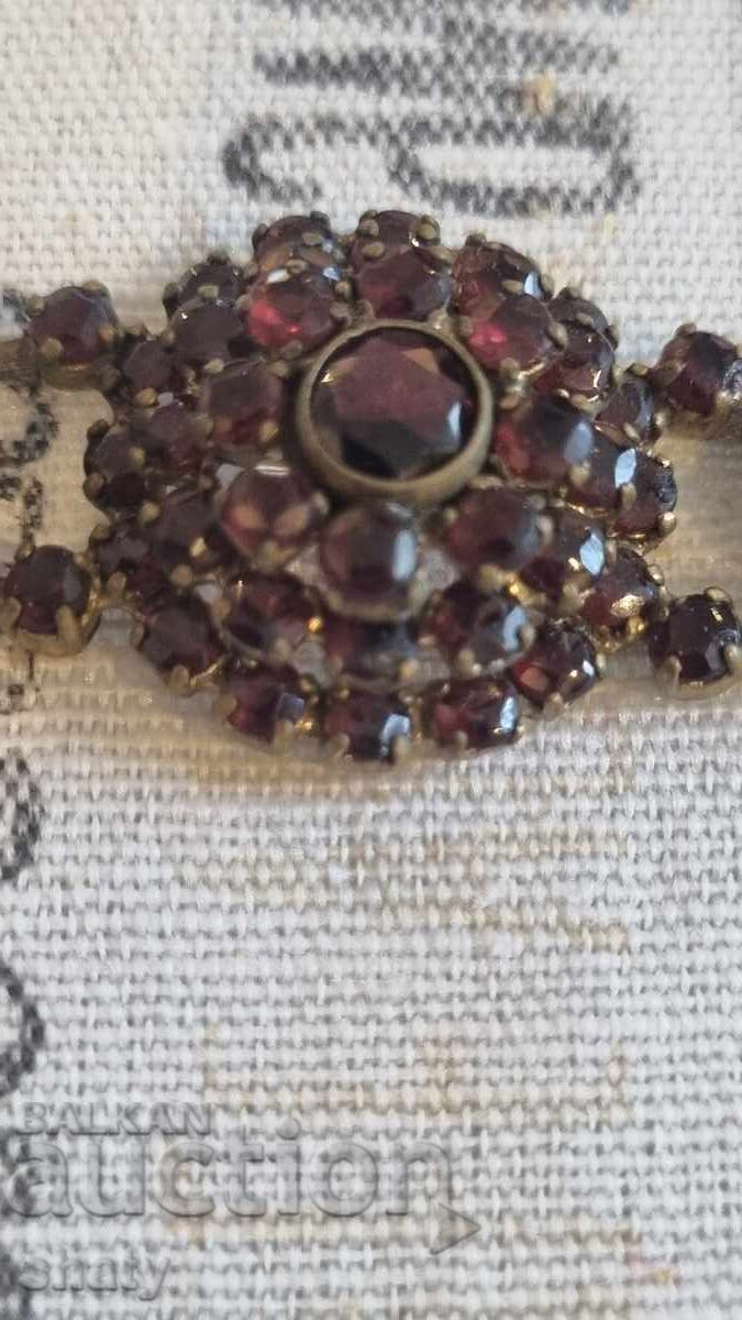 Antique gold-plated bracelet with garnets with price € 150.00 | 293.38 BGN