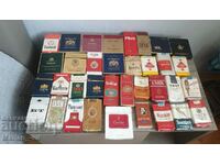 Collection of old cigarette boxes