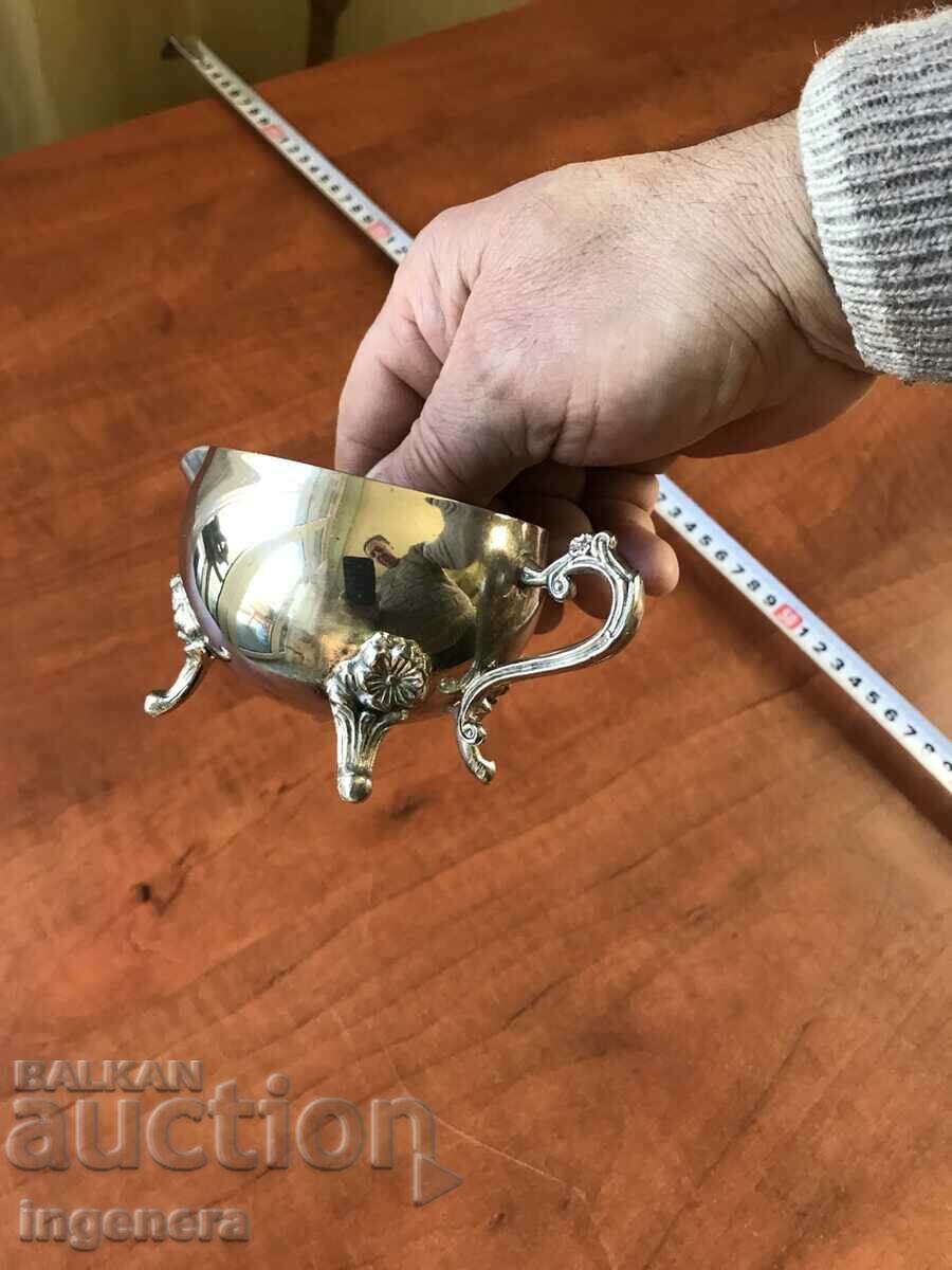 DISH POT MILK CUP SILVER PLATED with price 24.00 BGN | € 12.27 DISH POT MILK CUP SILVER PLATED with price 24.00 BGN | € 12.27