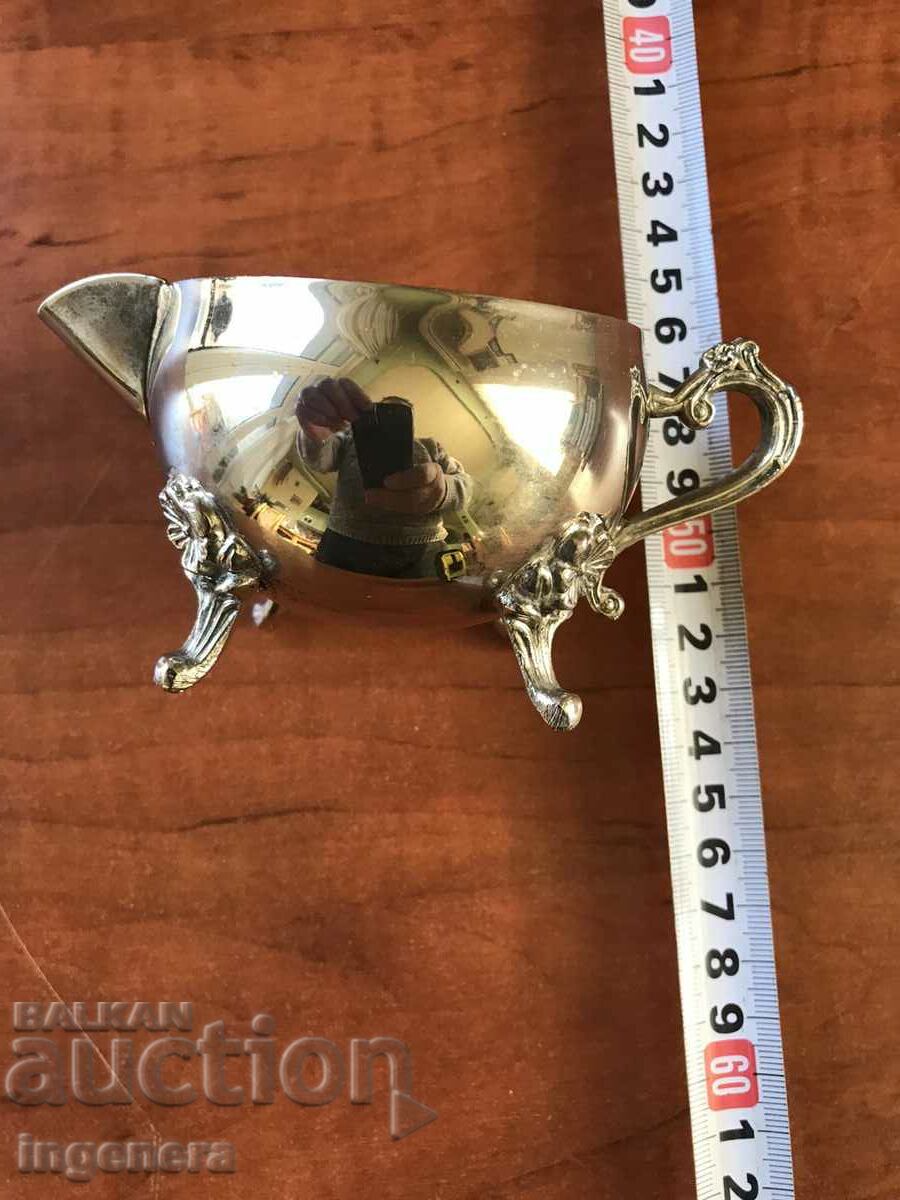 DISH POT MILK CUP SILVER PLATED