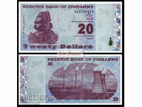 ZIMBABWE 20 de dolari ZIMBABWE 20 de dolari, P95, 2009 UNC