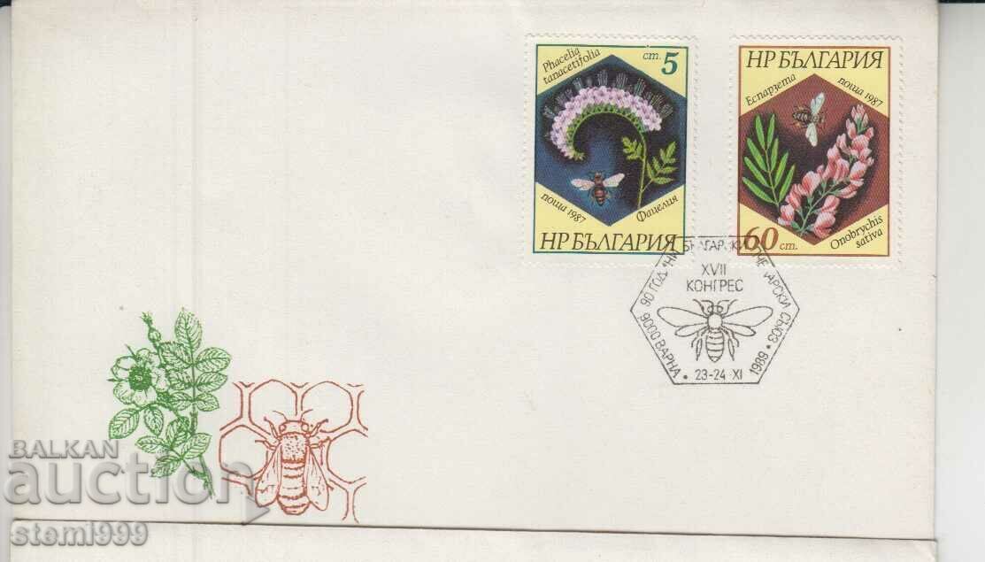 Auction First day Postal envelope BEEKEEPING Lot 3 pl. Auction First day Postal envelope BEEKEEPING Lot 3 pl.