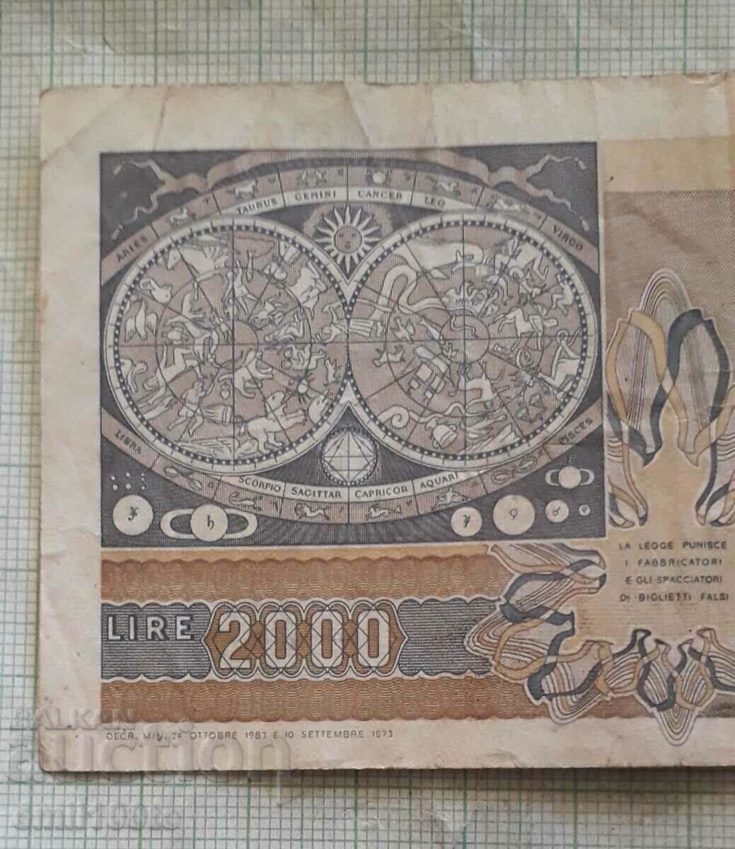 2000 Lire 1983 Italy - 5 2000 Lire 1983 Italy - 5