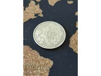 Bulgaria 1 lev, 1882 - Argint 0,835