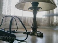 Old table bedside brass bronze lamp