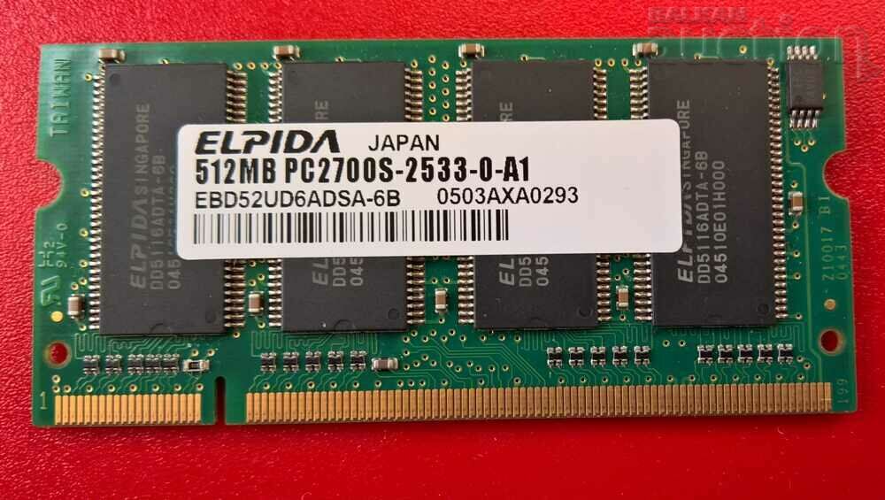 RAM 512MB DDR333 for laptop