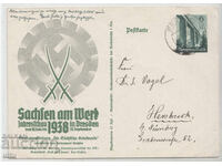 Carte poștală originală Al treilea Reich, călătorită