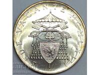 500 лири 1963 Ватикана Sede Vacante сребро
