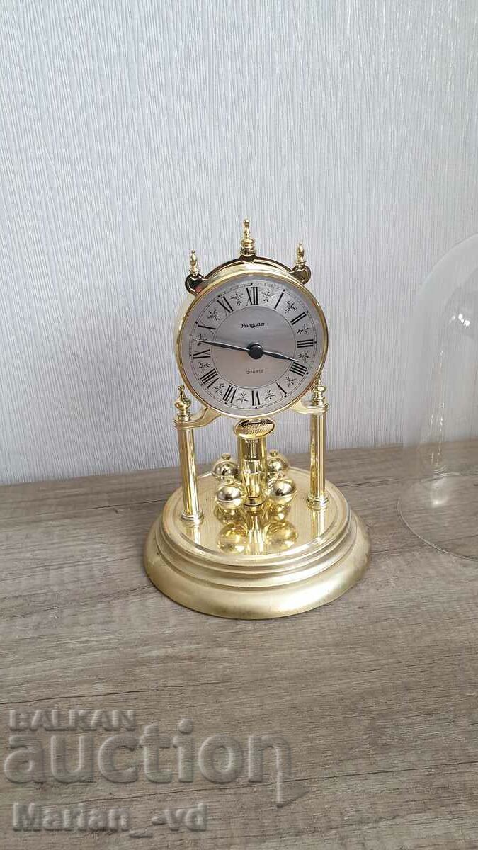 Hangarter German quartz table clock with glass dome with price 70.00 BGN | € 35.79 Hangarter German quartz table clock with glass dome with price 70.00 BGN | € 35.79