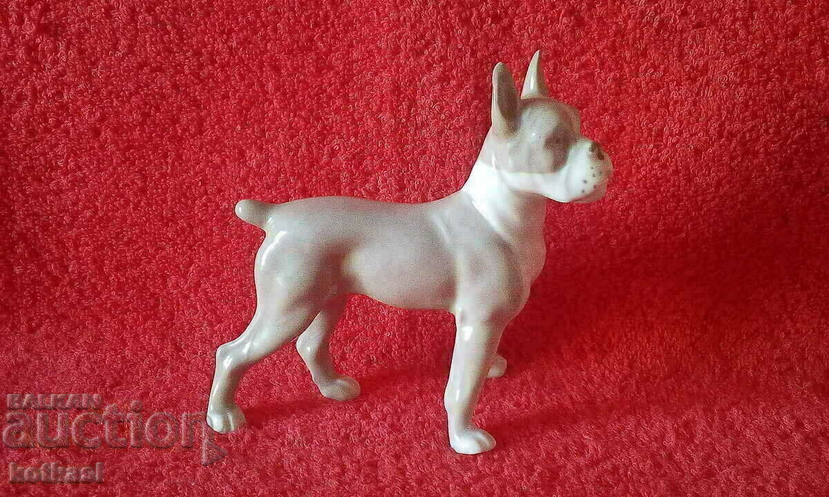 Porcelain figurine of Dog Marked