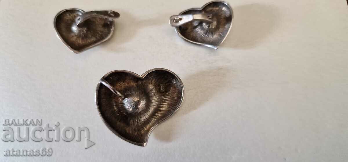 Silver earrings with a pendant - 22 g. with price 99.99 BGN | € 51.12 Silver earrings with a pendant - 22 g. with price 99.99 BGN | € 51.12