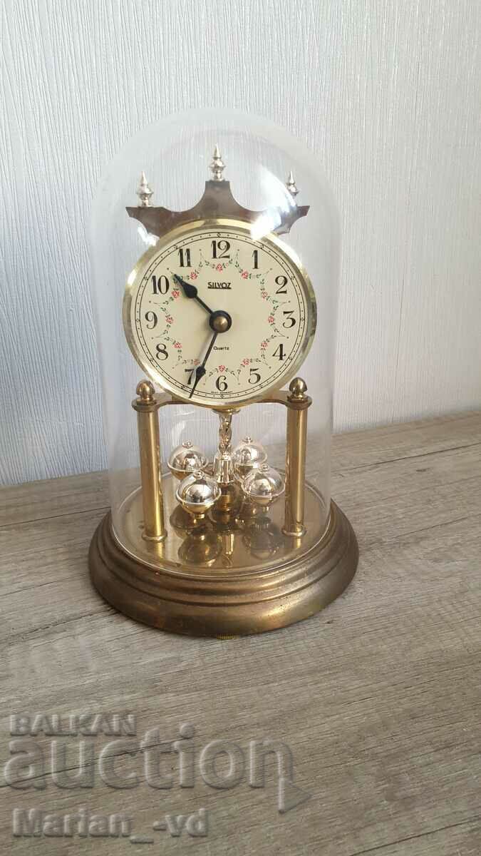 German silvoz quartz table clock with price 70.00 BGN | € 35.79