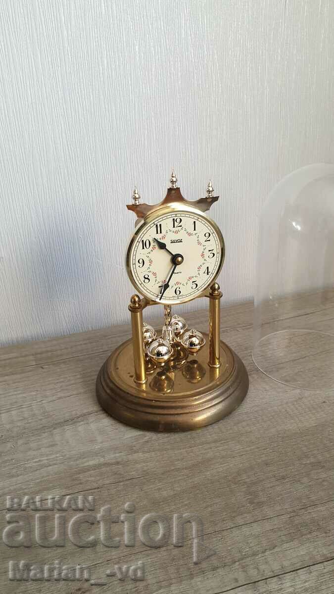 German silvoz quartz table clock - 6
