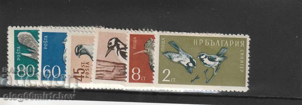 България 1959 - Полезни птици  БК№1162/7 чисти
