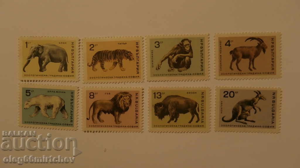 Bulgaria 1966 Zoological Garden BK№ 1681/8 clean
