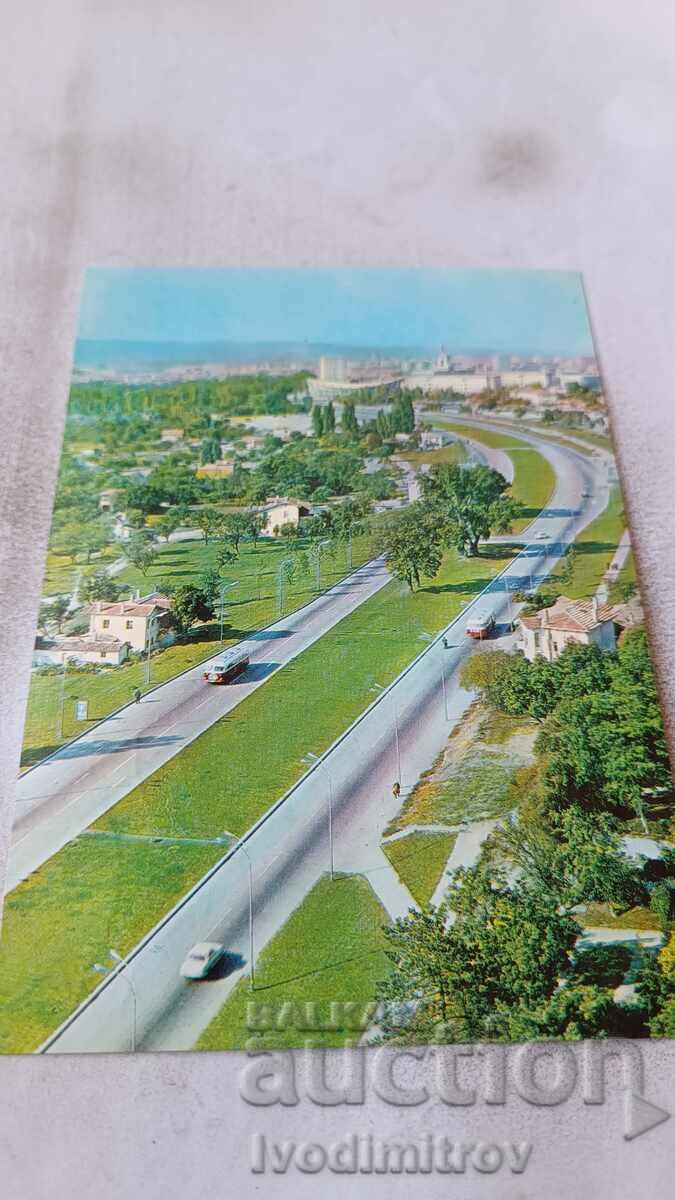П К Варна Автострадата Варна - Златни пясъци 1977
