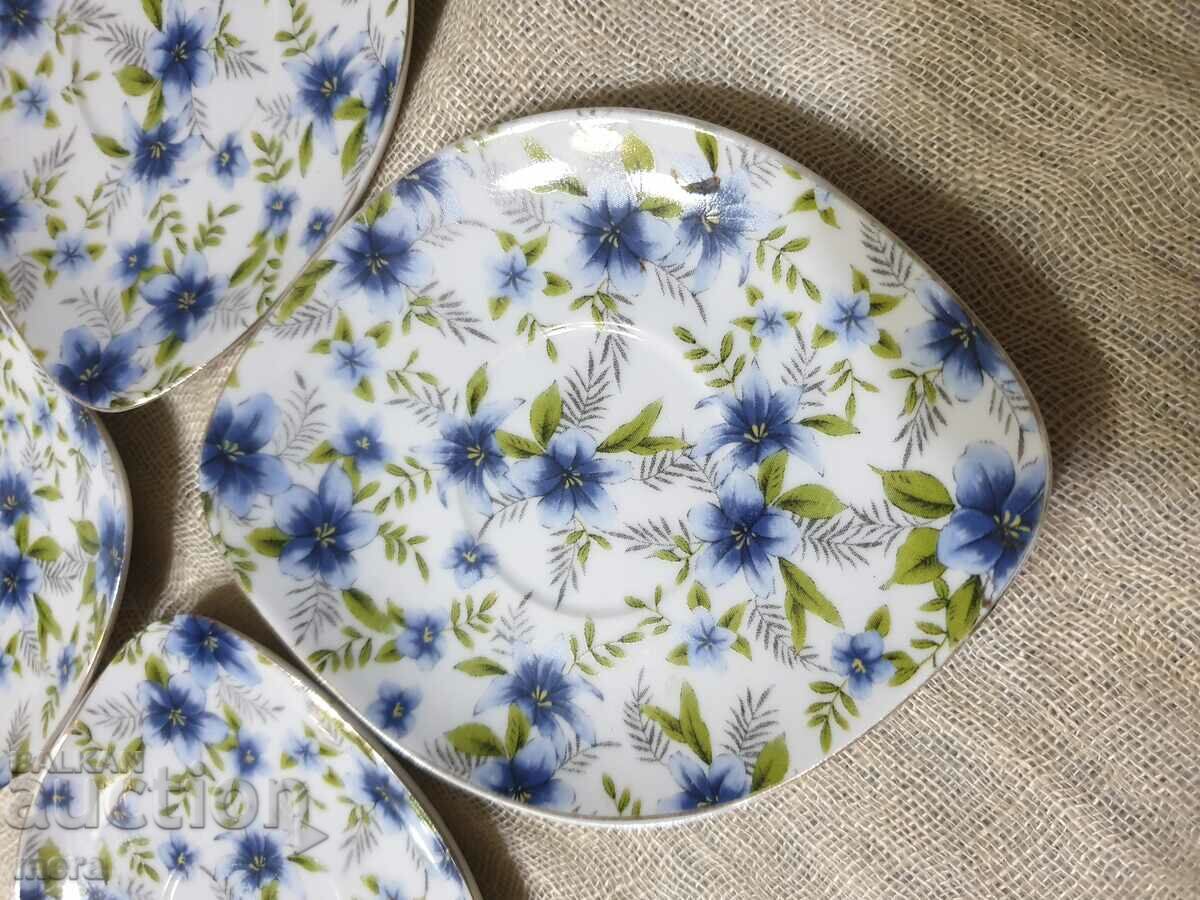 Porcelain saucers Yamasen gold collection fine porcelain - 5 Porcelain saucers Yamasen gold collection fine porcelain - 5