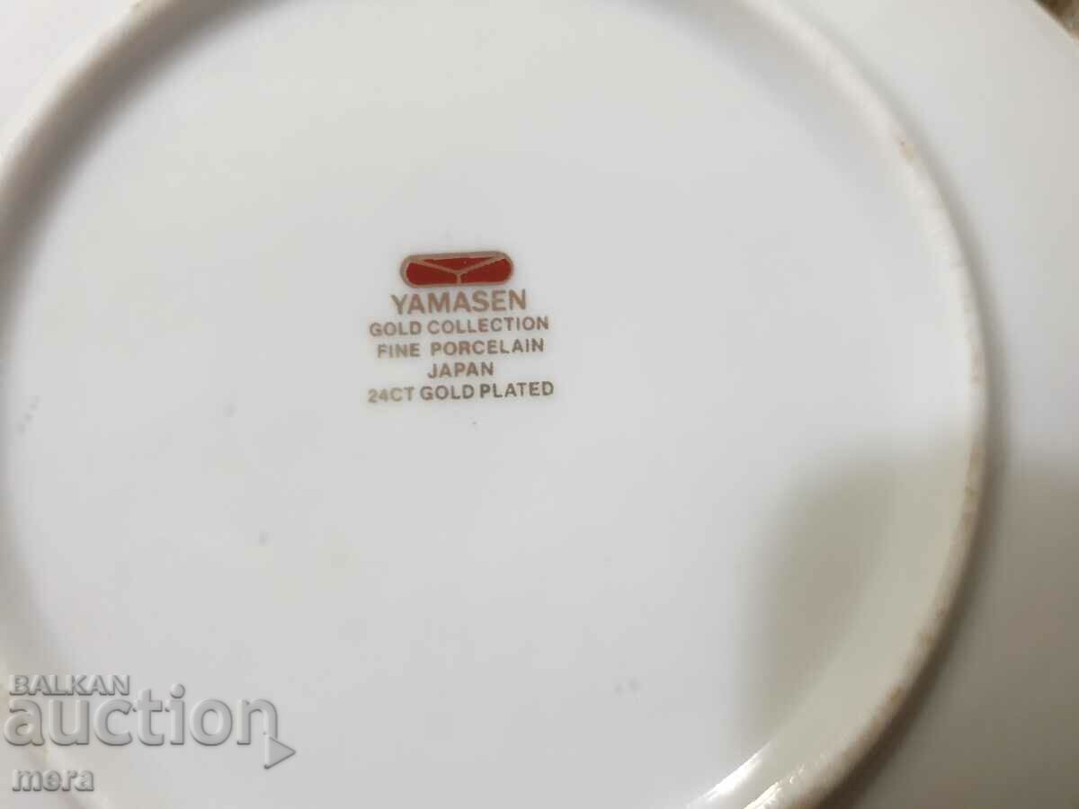 Porcelain saucers Yamasen gold collection fine porcelain - 6 Porcelain saucers Yamasen gold collection fine porcelain - 6