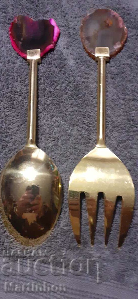 Souvenir spoon and fork