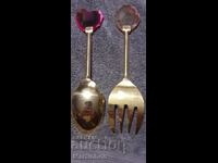 Souvenir spoon and fork