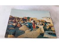 Postcard Kano, Nigeria Dyeing Pit 1984