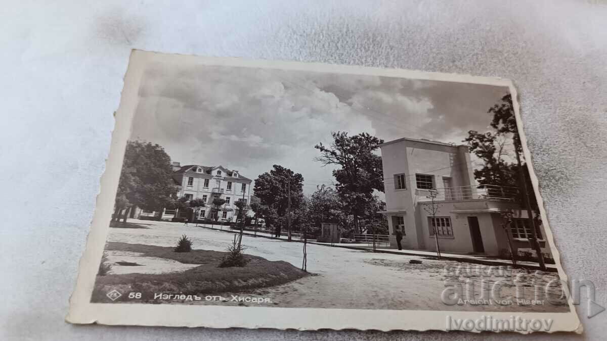 Carte poștală Hisarya View Gr. Paștele 1939