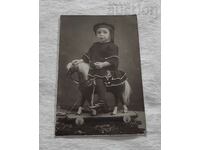 CHILD TOY HORSE 191.. yr. PHOTO