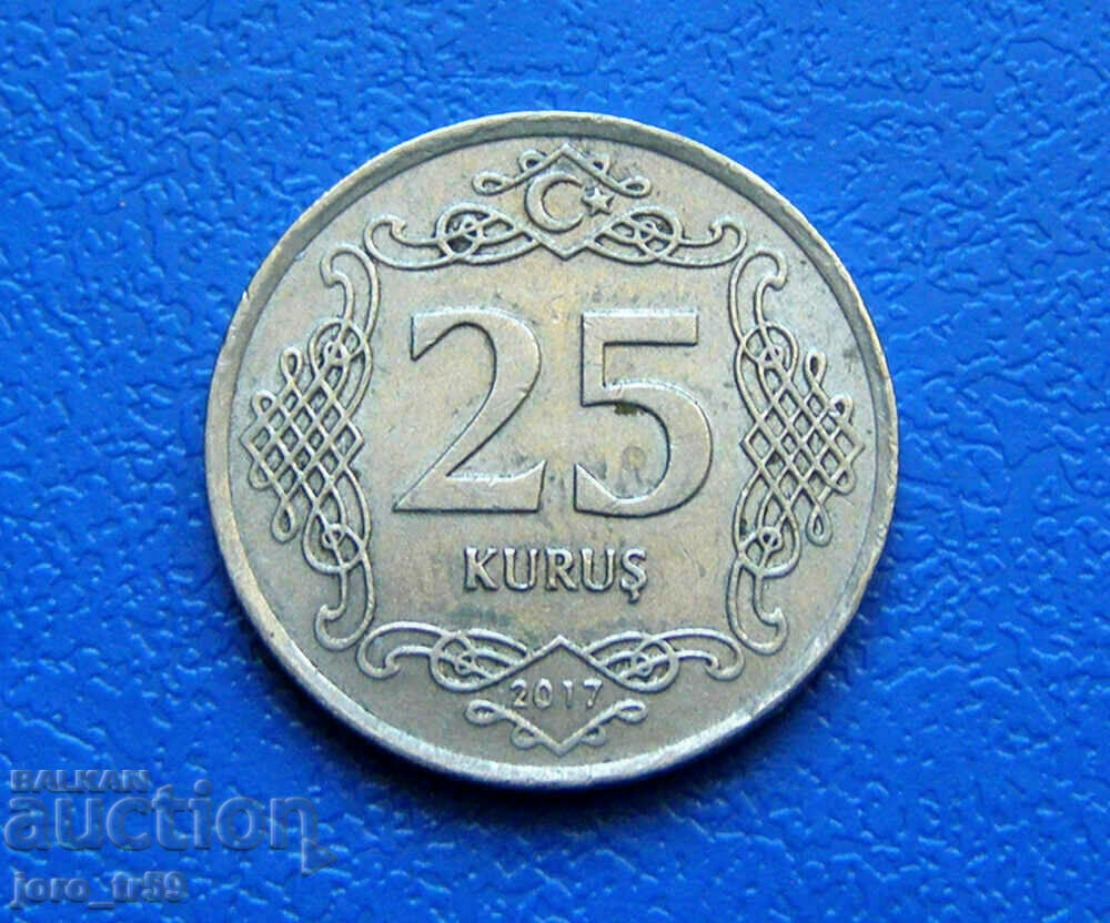 Turkey 25 Kuruş /25 Kuruş/ 2017 Turkey 25 Kuruş /25 Kuruş/ 2017