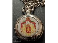 Unique royal coat of arms pocket watch