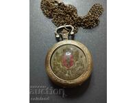 Уникален джобен часовник царски герб