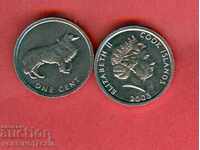 COOK ISLAND COOK ISL 1 Cent Dog 1 issue 2003 NEW - UNC