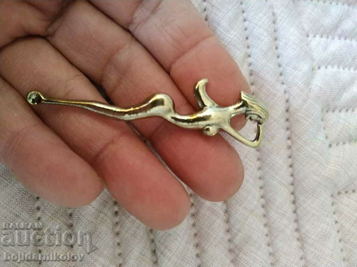 EAR CLEANING SPOON 10. Souvenir or...Brass. - 5 EAR CLEANING SPOON 10. Souvenir or...Brass. - 5